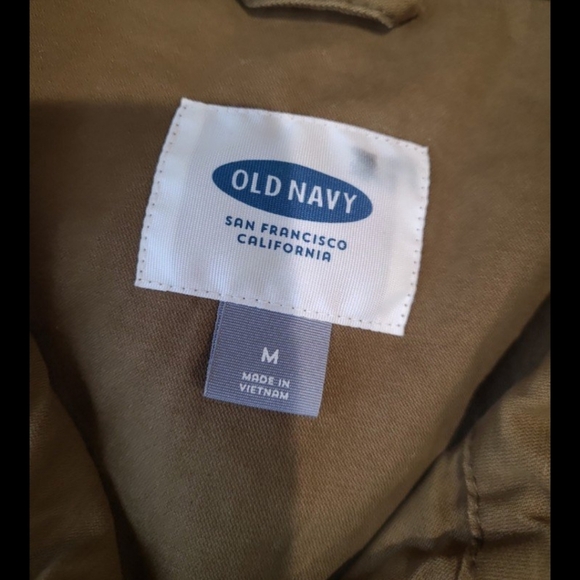 Old Navy olive green utility jacket Women's SZ M Army Green gorp core grunge - Picture 2 of 9